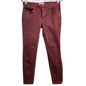 The Great Burgundy The Skinny Jeans Womens‎ Sz 29 Low Rise Stretch Mature